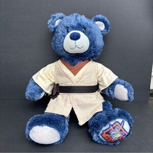Build-A-Bear Limited Edition Blue Star Wars Bear Plush w/Jedi Knight Clothes